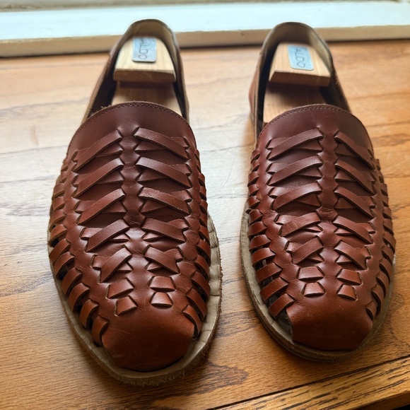 Nisolo Huarache Woven Leather Slip On Loafers Mens Shoes Size 11 - Picture 1 of 3